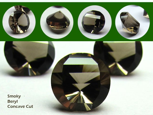 Smoky Beryl Concave Fancy